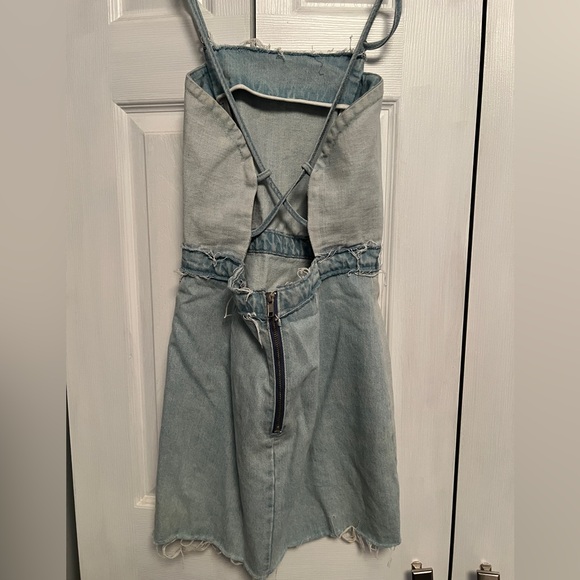 Top Shop Denim Mini Dress - Picture 3 of 4